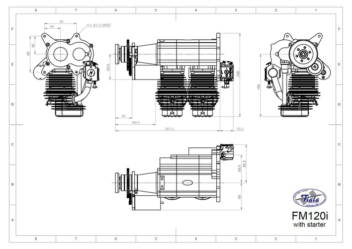 Valach by Fiala VM 120 I2-4T Inline Short with Starter