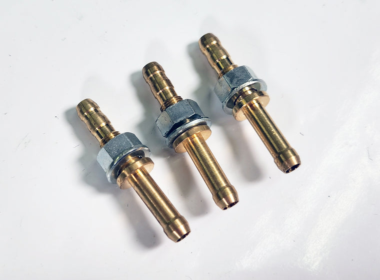 Set of 3 Double-Ended Fuel Tank Fittings