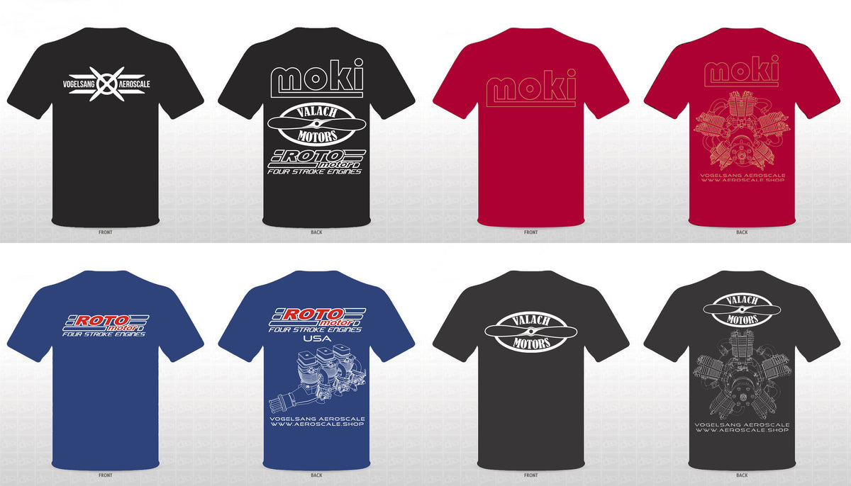 New shirts in stock for Aeroscale, Moki, Valach and Roto