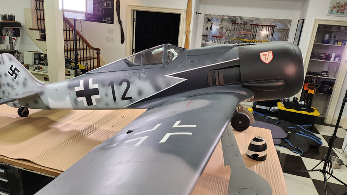Airworld Focke Wulf FW-190A 2.84m 1:3.7 scale, ready for engine and maiden