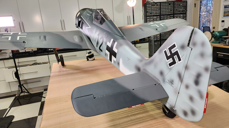 Airworld Focke Wulf FW-190A 2.84m 1:3.7 scale, ready for engine and maiden - I can install your S300