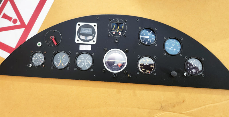 CARF GeeBee R2 1:3.2 kit with optional scale custom main and tail gear set with wheels and SCALE cockpit panel
