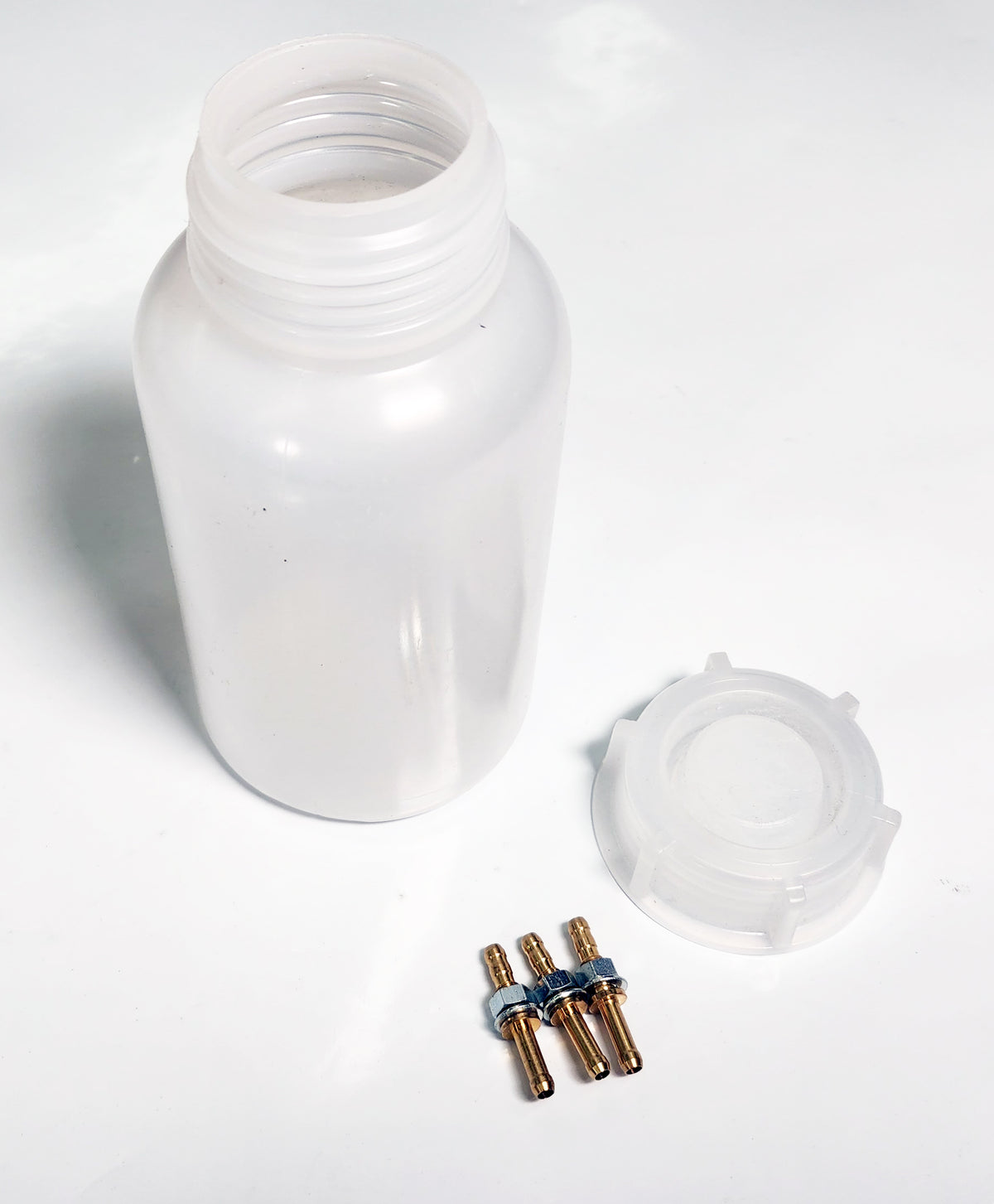 European Style Round Fuel Tank with Fittings - 500ml / 17oz
