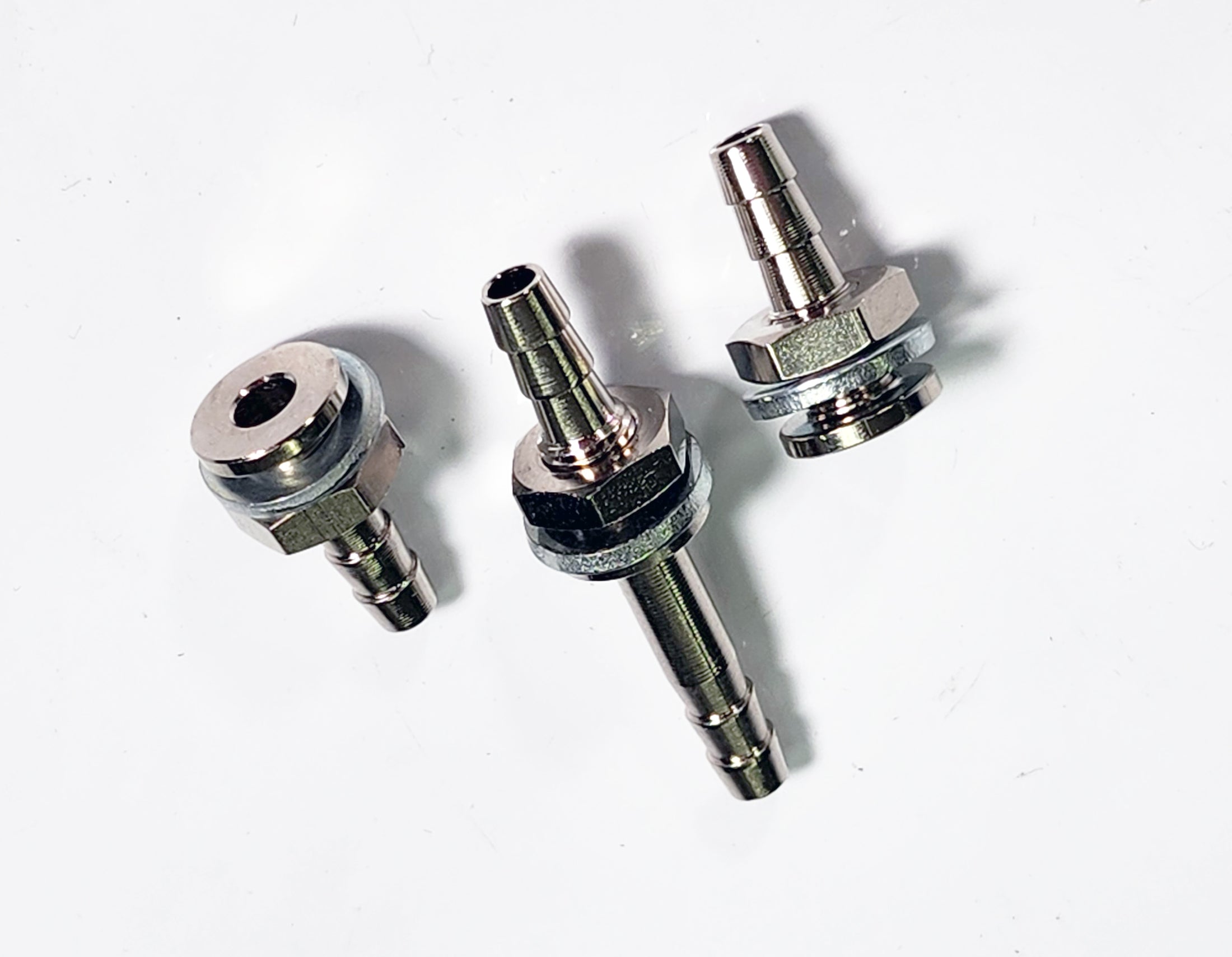 Set of 1 Double-Ended and 2 Short Fuel Tank Fittings