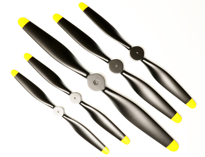 2 Blade Scale Warbird propellers by Fiala with Hamilton Style Decals - 4stroke only