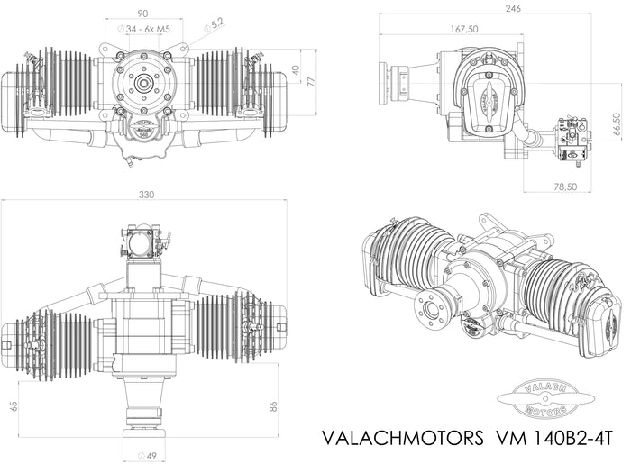 Valach by Fiala VM 140 B2-4T