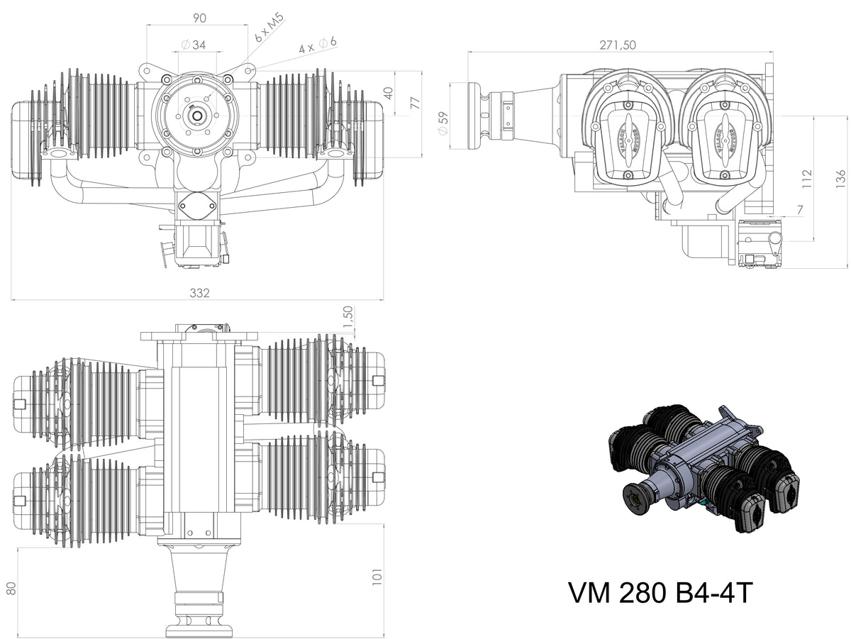 Fiala FM 280 B4-4T