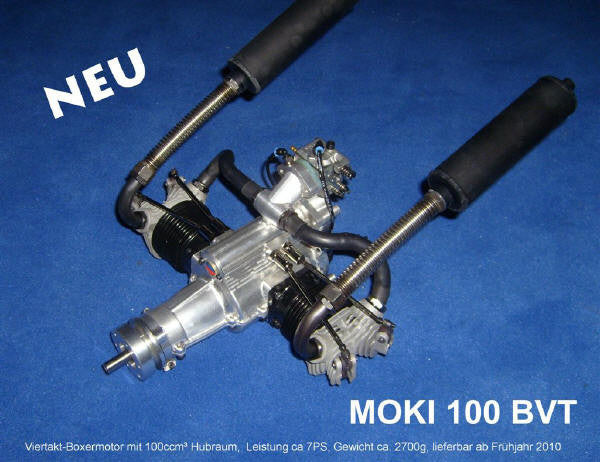 Moki 50VT/ 100BVT exhaust flextube and canister